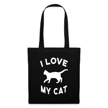 Cat Cat Owner Cat Lover I love my cat - Tote Bag - black - Front