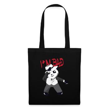 Je suis BAD Dancer - Dancing Panda Bear - Sac en tissu - noir - Devant