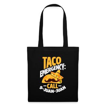 taco emergency call 9 juan juan design for a lover - Tote Bag - black - Front