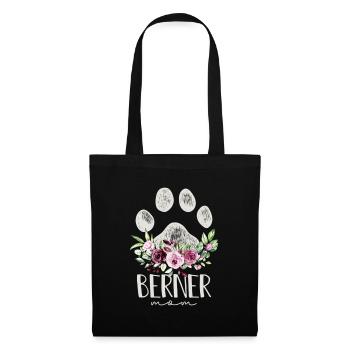 Chien de montagne bernois - Sac en tissu - noir - Devant