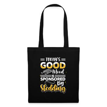 Winter Tobogganing Sledder Slides - Tote Bag - black - Front