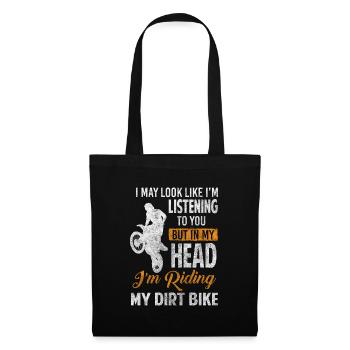 Dirt Bike Adrénaline Cascade Vélo - Sac en tissu - noir - Devant