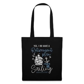 Sailing Boat Nautical Lake - Tote Bag - black - Front
