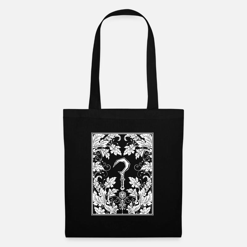 druid botanical RPG game - Sac en tissu - noir