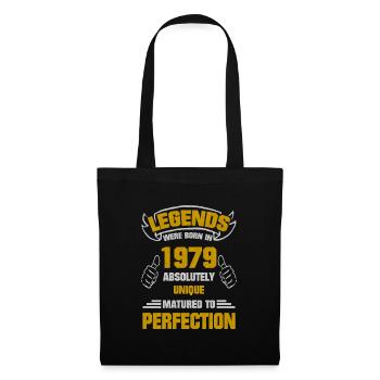 Légende Perfection 1979 Naissance anniversaire - Sac en tissu - noir - Devant