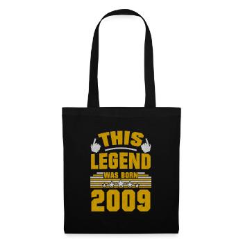 Cette légende 2009 Né anniversaire cadeau - Sac en tissu - noir - Devant