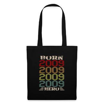 Retro Legend Born Hero 2009 Birthday - Tote Bag - black - Front