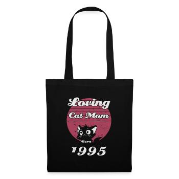 Birthday Cat Mom 1995 Born Gift Cat - Tote Bag - black - Front