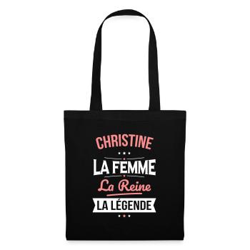 Christine - La Femme - La Reine - La Légende - Sac en tissu - noir - Devant