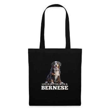 Bouvier bernois - Sac en tissu - noir - Devant