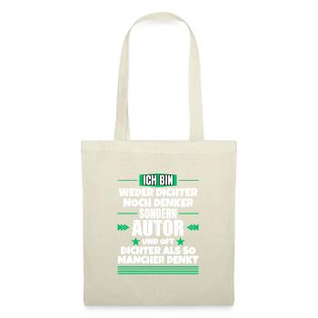 Neither poet nor thinker, but author - Tote Bag - nature - Front