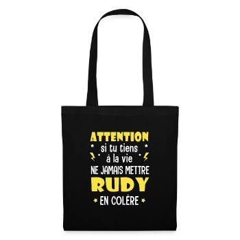 Rudy humour prénom rudy tshirt personnalisé - Sac en tissu - noir - Devant