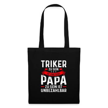 Trike Triker Dreirad Geschenk - Stoffbeutel - Schwarz - Vorne