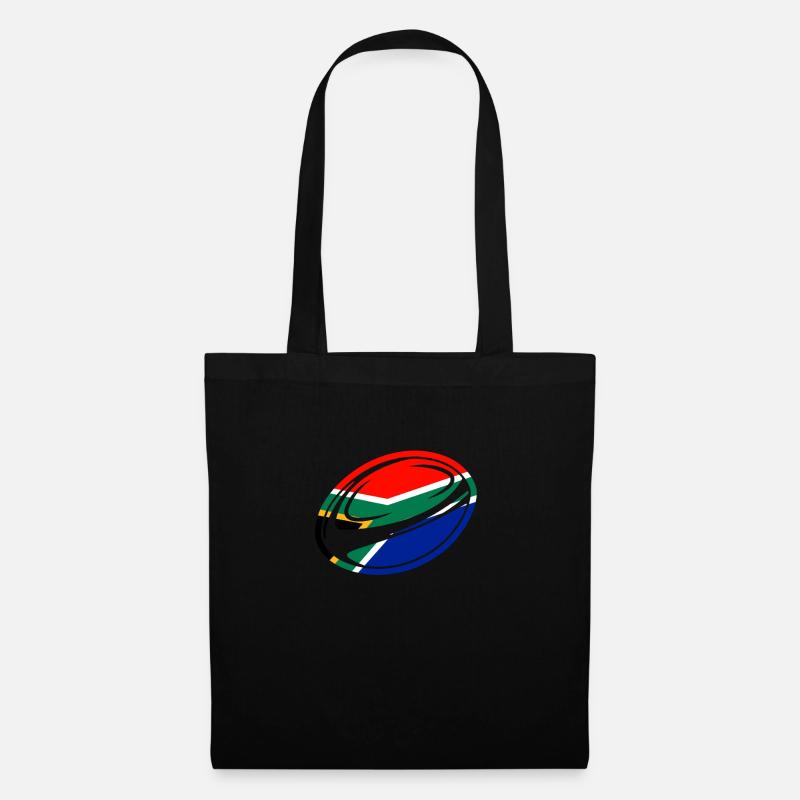 Südafrika Rugby Motiv Geschenk - Stoffbeutel - Schwarz