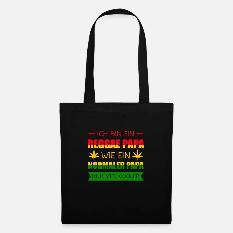 Reggae Rasta Rastafari Jamaika Geschenk - Stoffbeutel - Schwarz