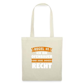 Ofenbauer Ofen Kamin Geschenk - Stoffbeutel - Natur - Vorne