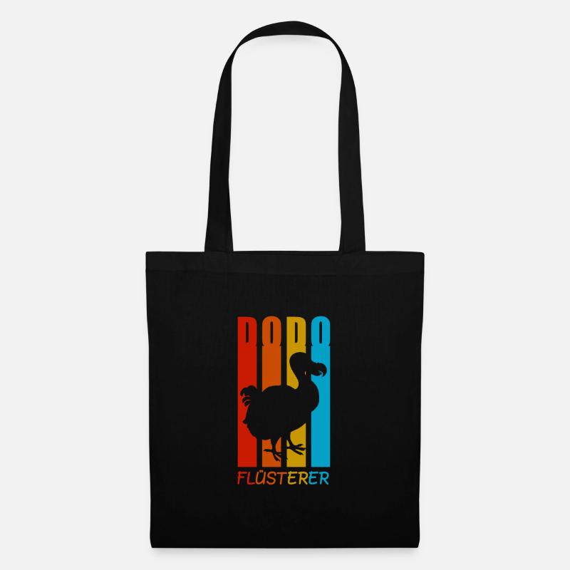 Dodo Flüsterer Dodos Urzeit Geschenk - Stoffbeutel - Schwarz