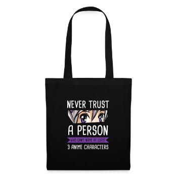Anime Clothes Waifu Manga Otaku gift - Tote Bag - black - Front