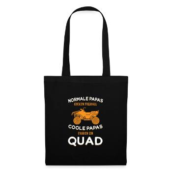 Quad Papa Quad Quad Fahrer Geschenk - Stoffbeutel - Schwarz - Vorne