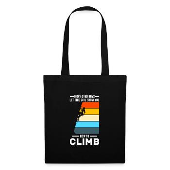 Climbing Girl Climbing Girl Gift - Tote Bag - black - Front