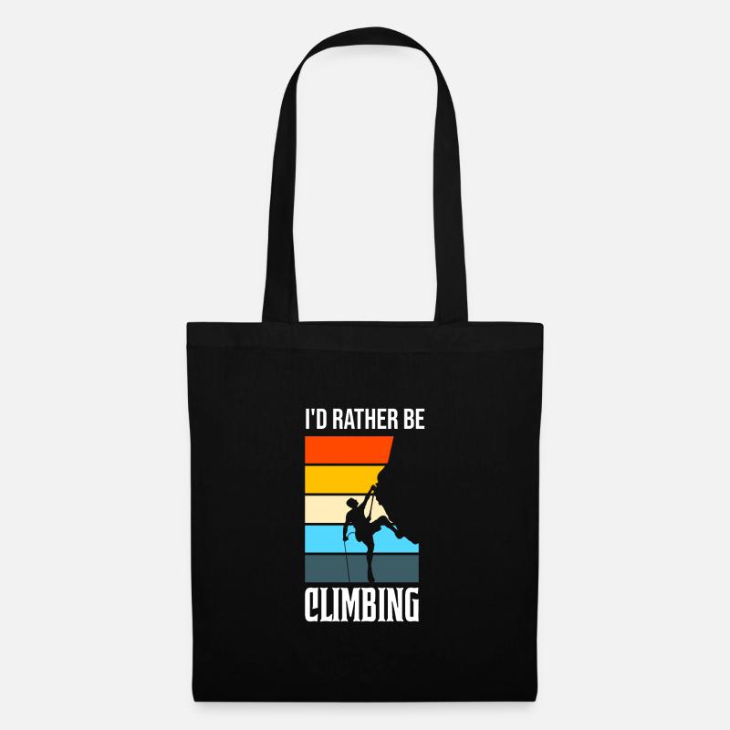Climbing Climbing Geschenk - Stoffbeutel - Schwarz