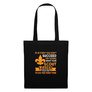 Scout scout coach cadeau - Sac en tissu - noir - Devant