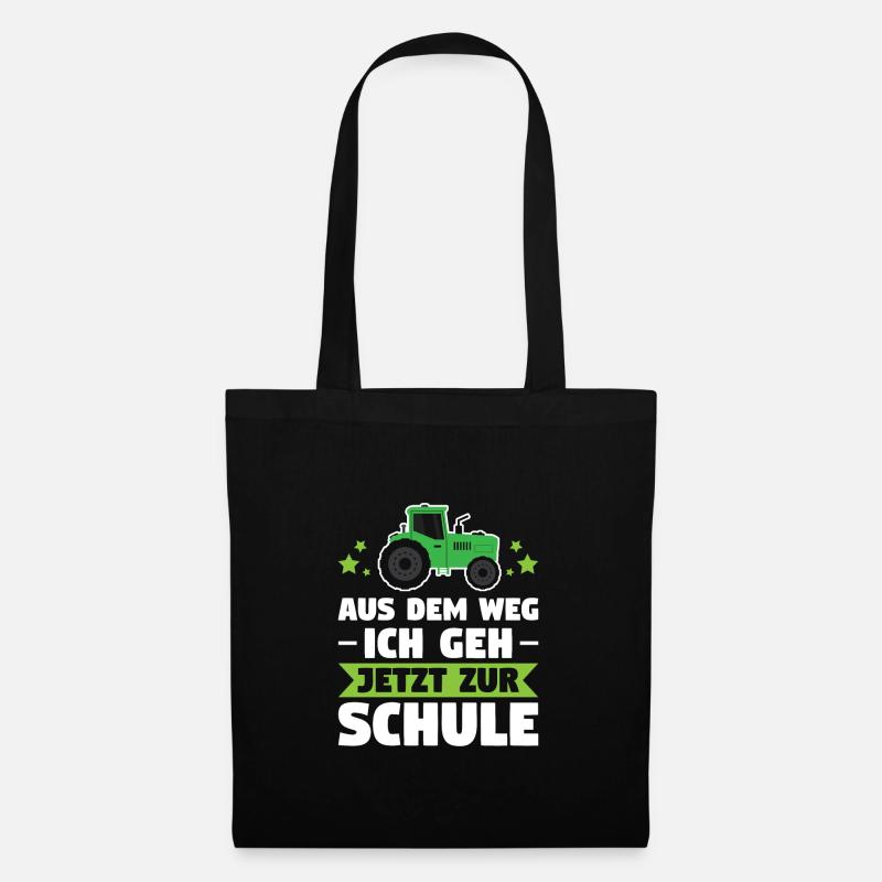 Schulkind Schulanfänger Schulanfang Geschenk - Stoffbeutel - Schwarz