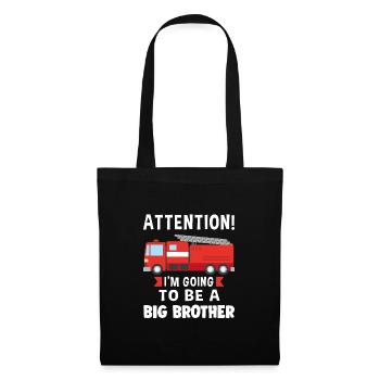 Big Brother Firefighter Big Brother Gift - Tote Bag - black - Front