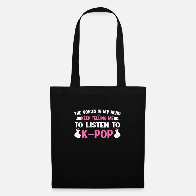K-Pop K-Pop Geschenk - Stoffbeutel - Schwarz