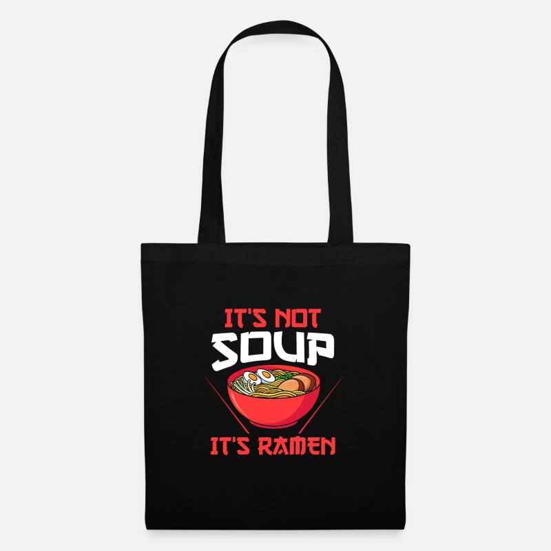 Ramen Ramen Merchandise Anime Geschenk - Stoffbeutel - Schwarz
