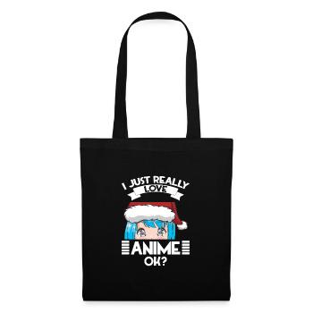 Anime Design Japanese Caricature Gift - Tote Bag - black - Front
