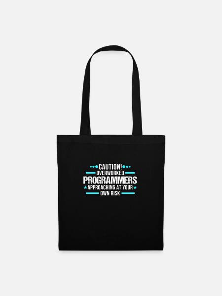 Computerprogrammierer Informatik Geschenk - Stoffbeutel - Schwarz