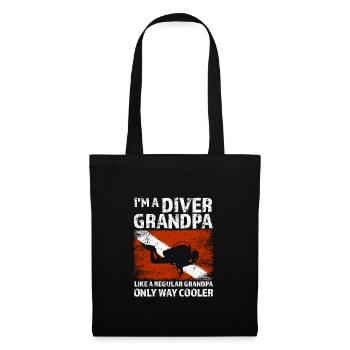 Diver Grandpa Diving Gift - Tote Bag - black - Front