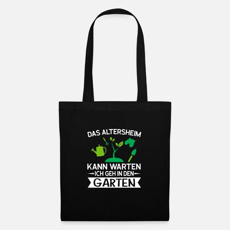 Gartenarbeit Gärtner Gartenarbeiter Geschenk - Stoffbeutel - Schwarz