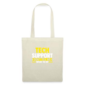 Technical Support Geek IT Gift - Tote Bag - nature - Front