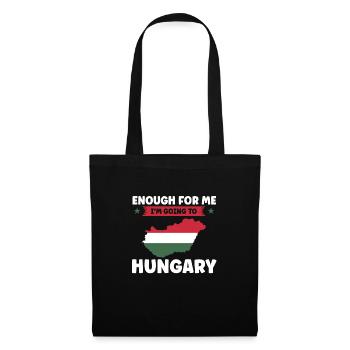 Hongrie Hongrois Drapeau Hongrois Cadeau - Sac en tissu - noir - Devant