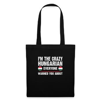 Hongrie Hongrois Drapeau Hongrois Cadeau - Sac en tissu - noir - Devant