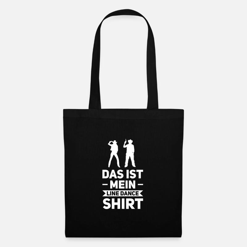 Line Dance Linedancer Linedance Geschenk - Stoffbeutel - Schwarz