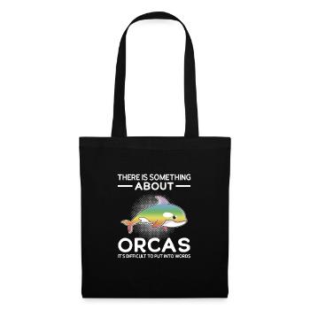 Orca Orca Tiergeschenk - Stoffbeutel - Schwarz - Vorne