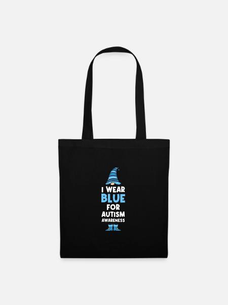 Autismus Autismus Autist Geschenk - Stoffbeutel - Schwarz
