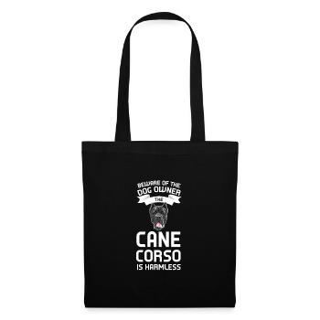 Cane Corso Cane Corso Cadeau - Sac en tissu - noir - Devant