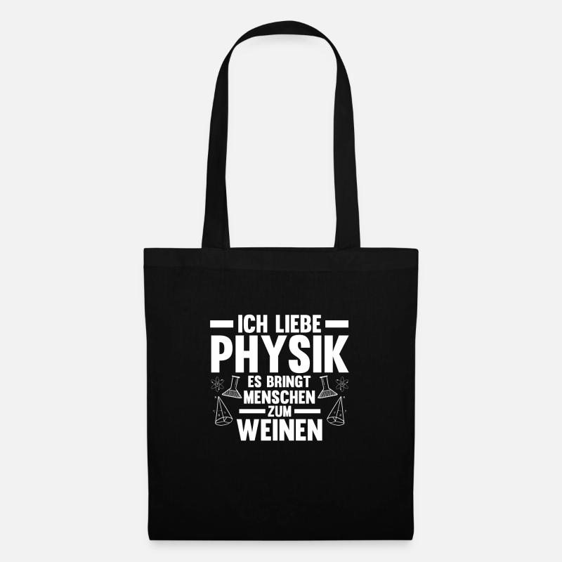 Physiker Beruf Wissenschaftler Geschenk - Stoffbeutel - Schwarz