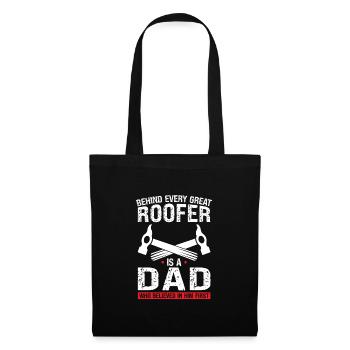 Roofer Father Son Roofer Papa Family - Tote Bag - black - Front