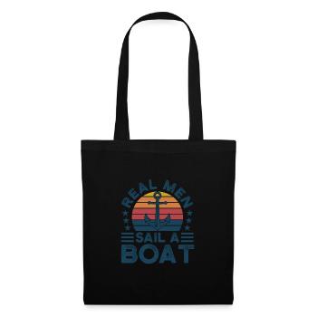 Kapitän Kapitäne Bootfahren Geschenk - Stoffbeutel - Schwarz - Vorne