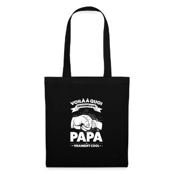 von Famille Geschenk - Stoffbeutel - Schwarz - Vorne
