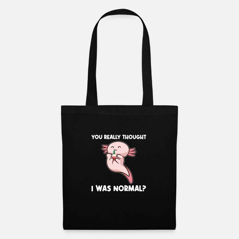 Axolotel Axolotl-Liebhaber Axolotls Geschenk - Stoffbeutel - Schwarz