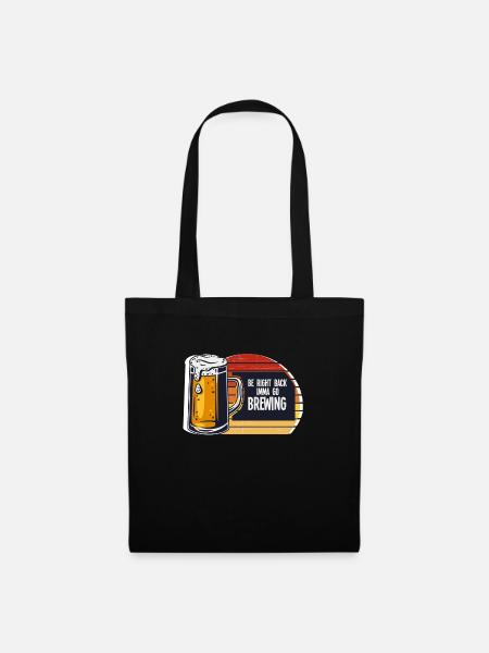 Brauerei Bier Geschenk - Stoffbeutel - Schwarz