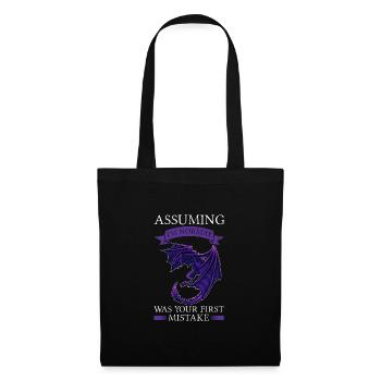 Dragon Dragon Mythical Creature Gift - Tote Bag - black - Front