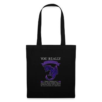 Dragon Dragon Mythical Creature Gift - Tote Bag - black - Front
