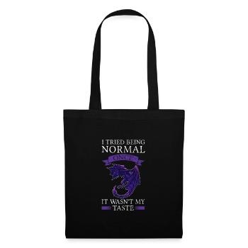 Dragon Dragon Mythical Creature Gift - Tote Bag - black - Front